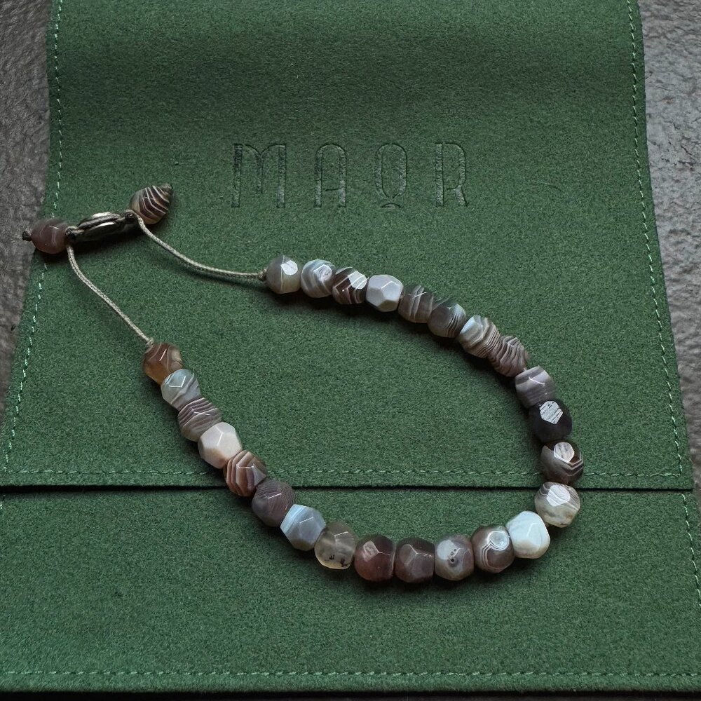 MAOR Botswana Agate Beaded Bracelet